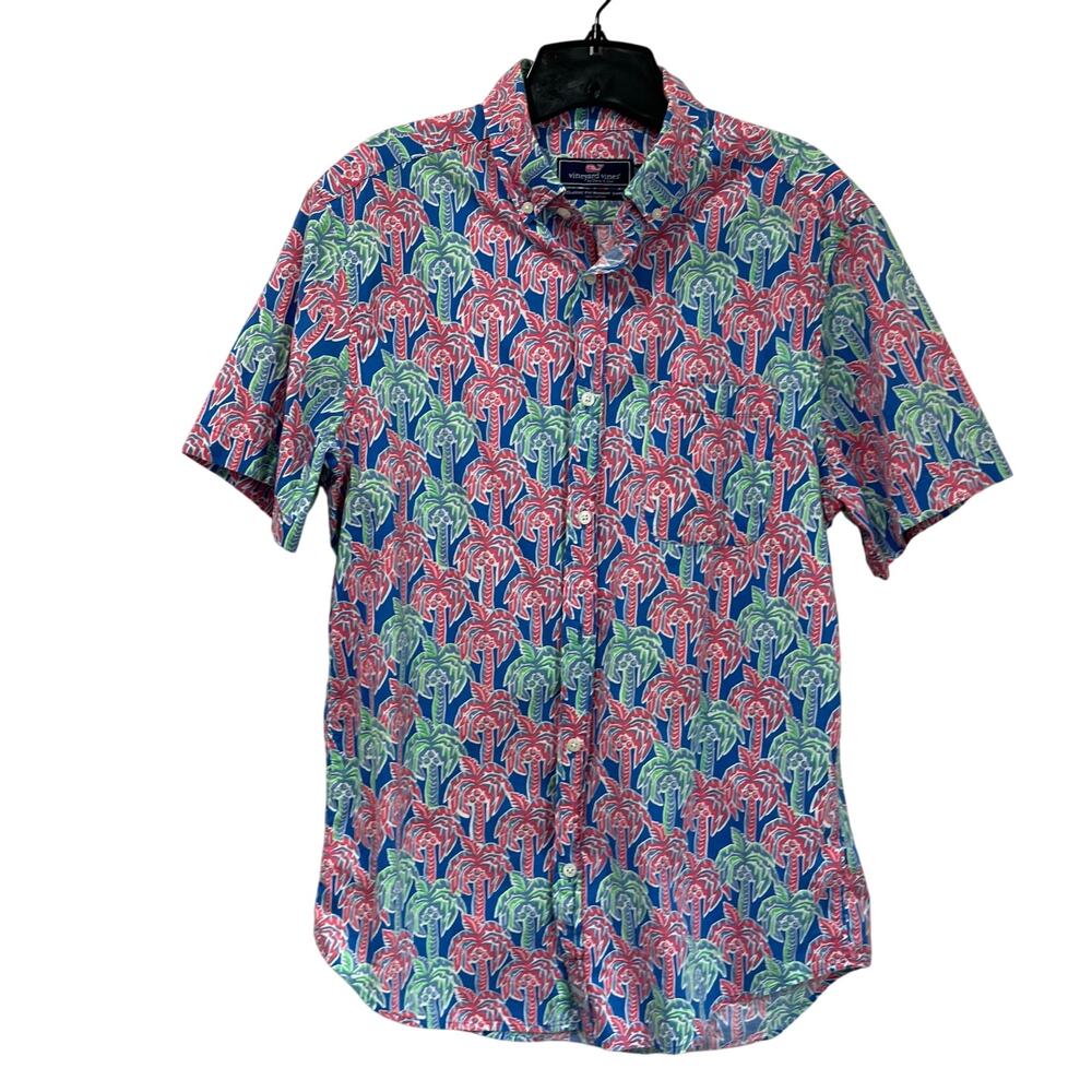 Vineyard Vines Murray Shirt Size M Classic Fit‎ Cotton Preppy Coastal Print